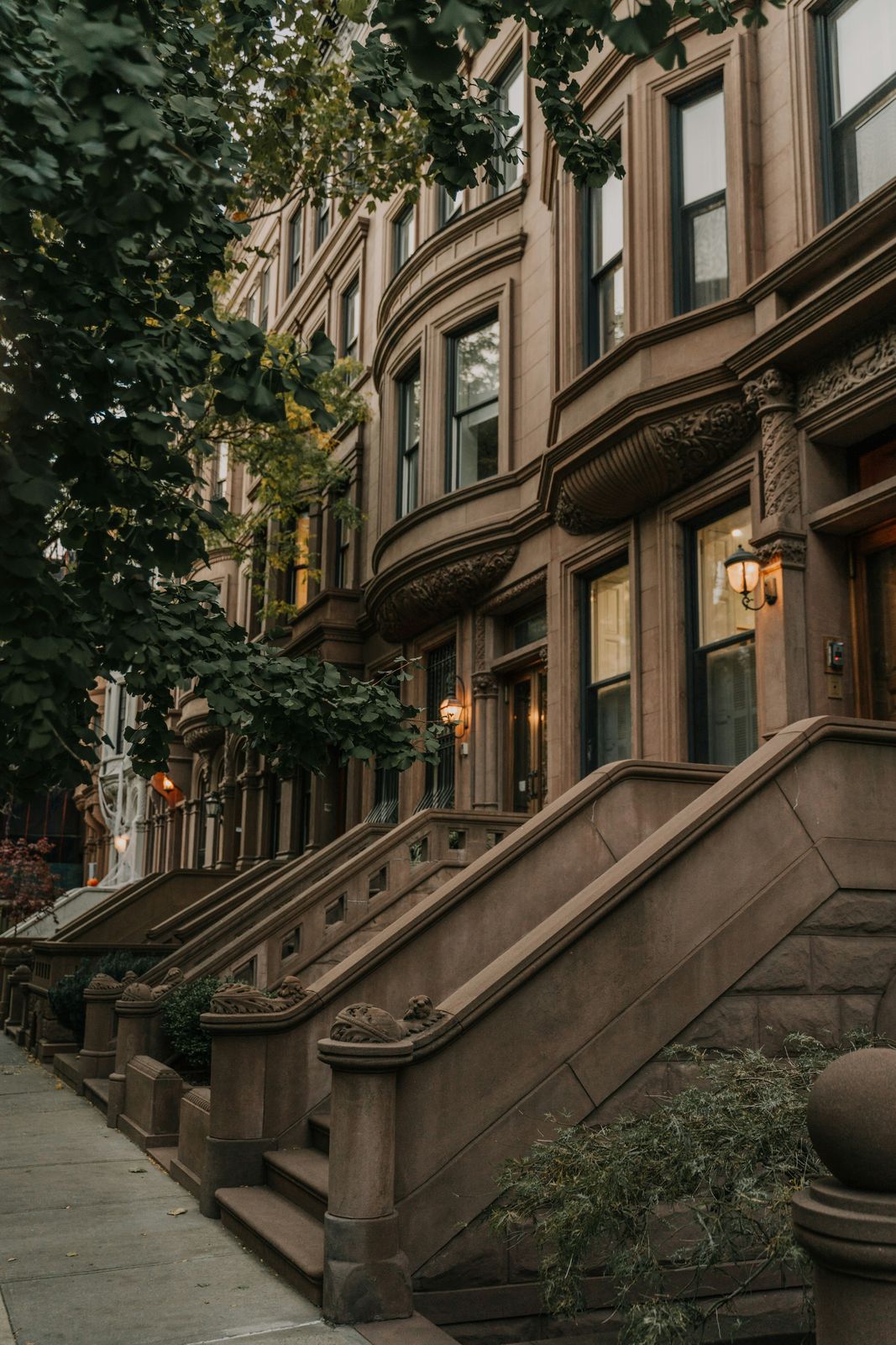Brooklyn brownstone stoops and stonework